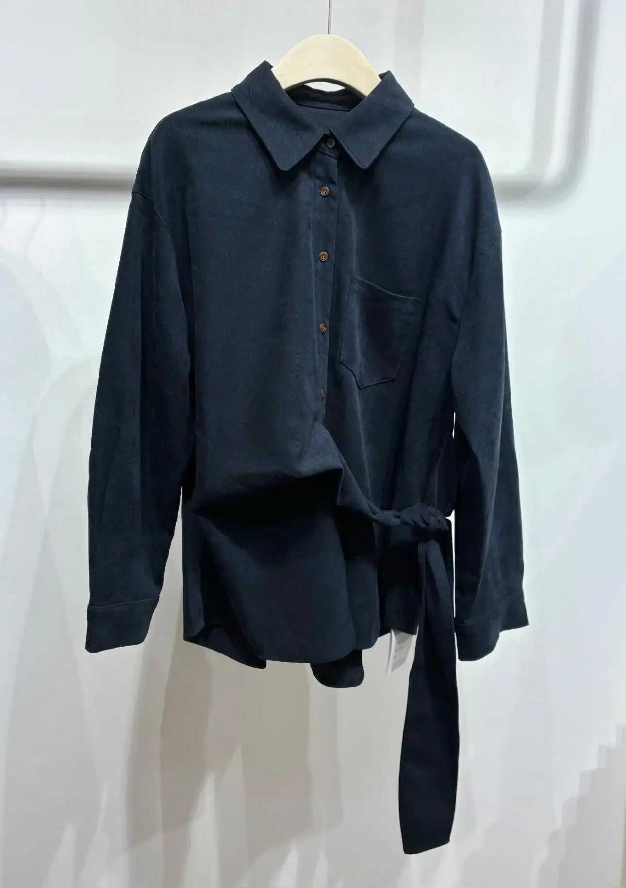 Chemise Bleu Marine à Nouer ALMA