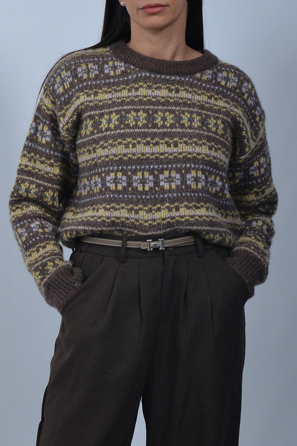 Pull Jacquard Vintage