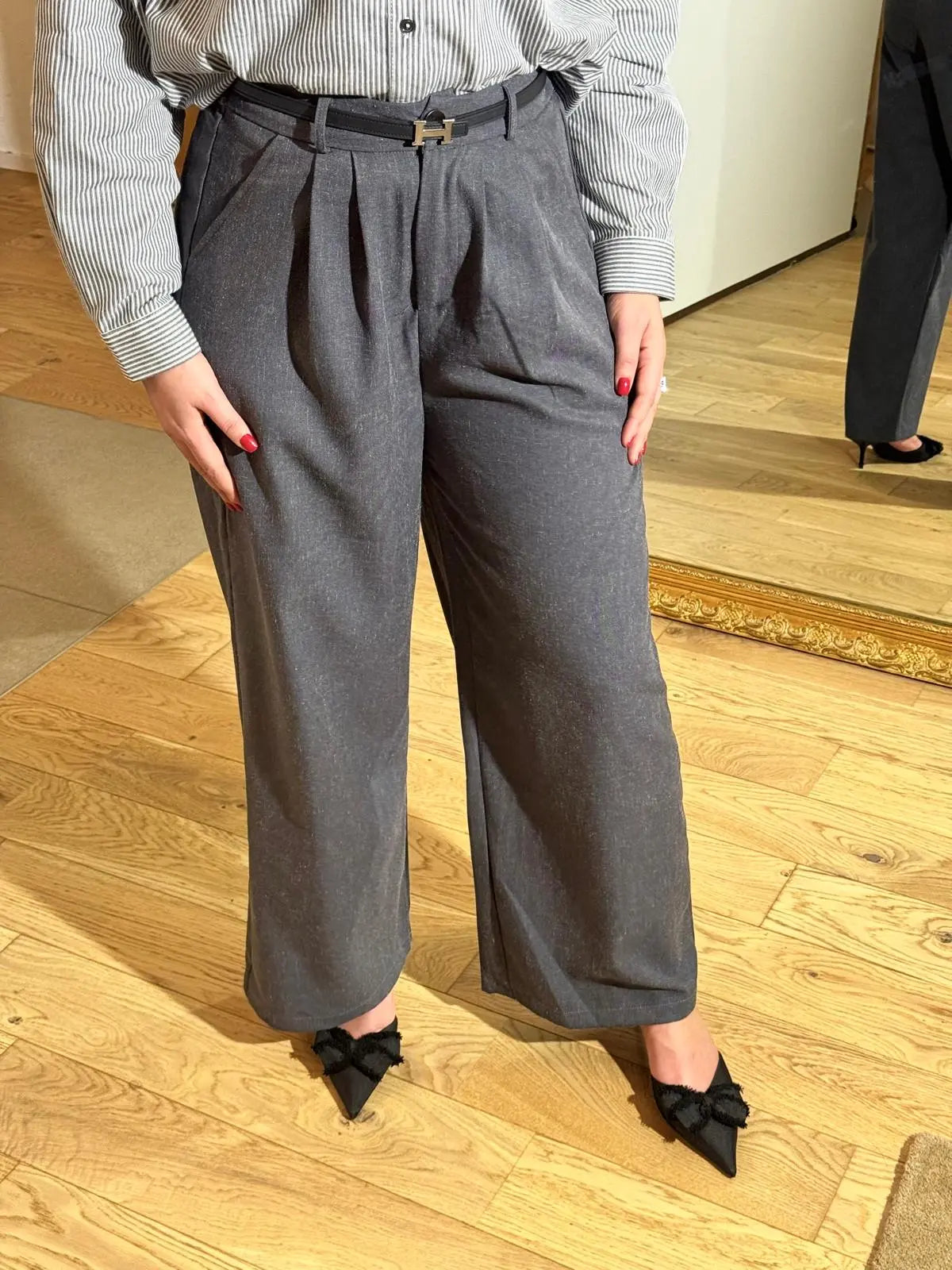 Pantalon Tailleur Gris ALMA