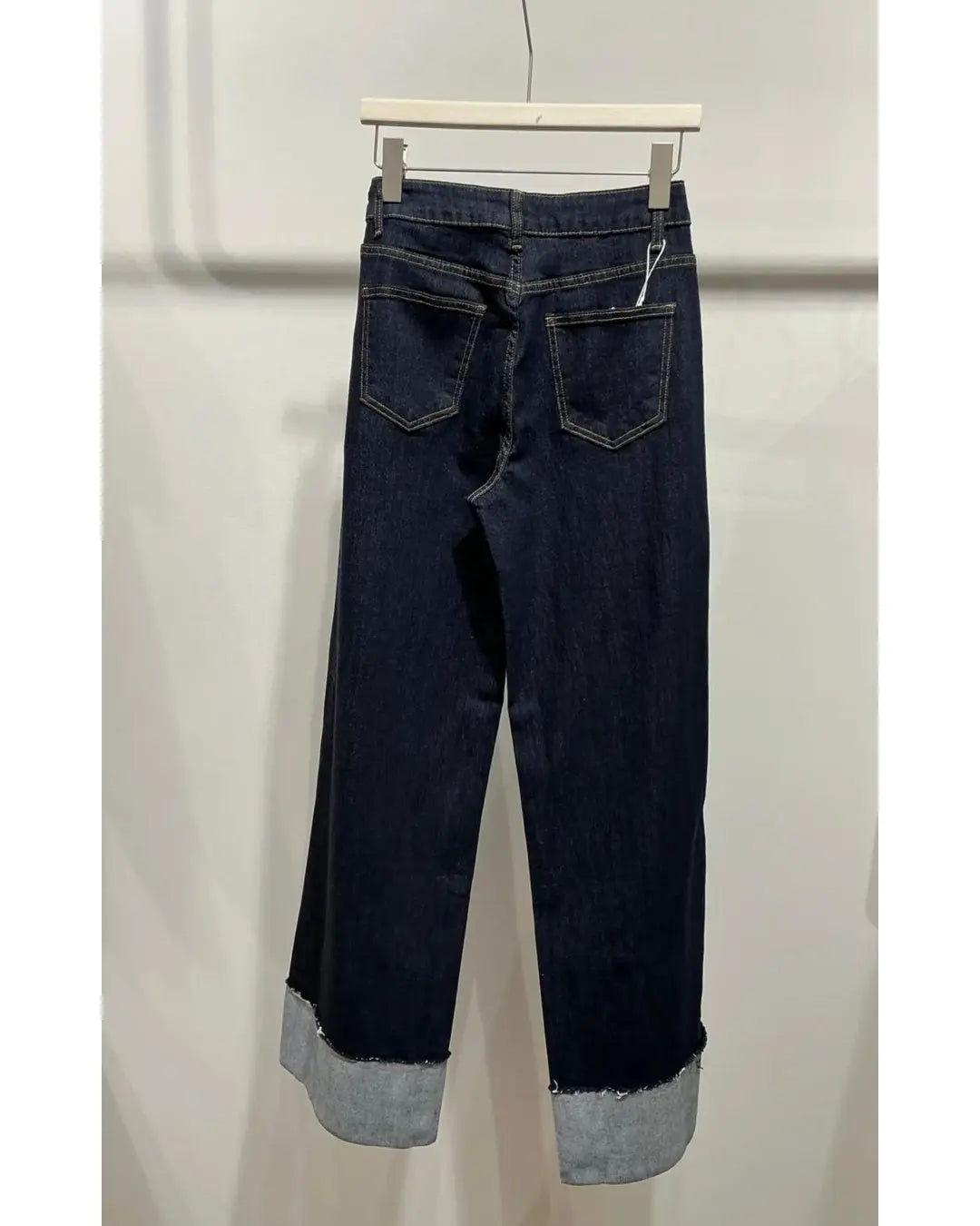 Jean Wide Leg Brut - Revers Oversize ALMA